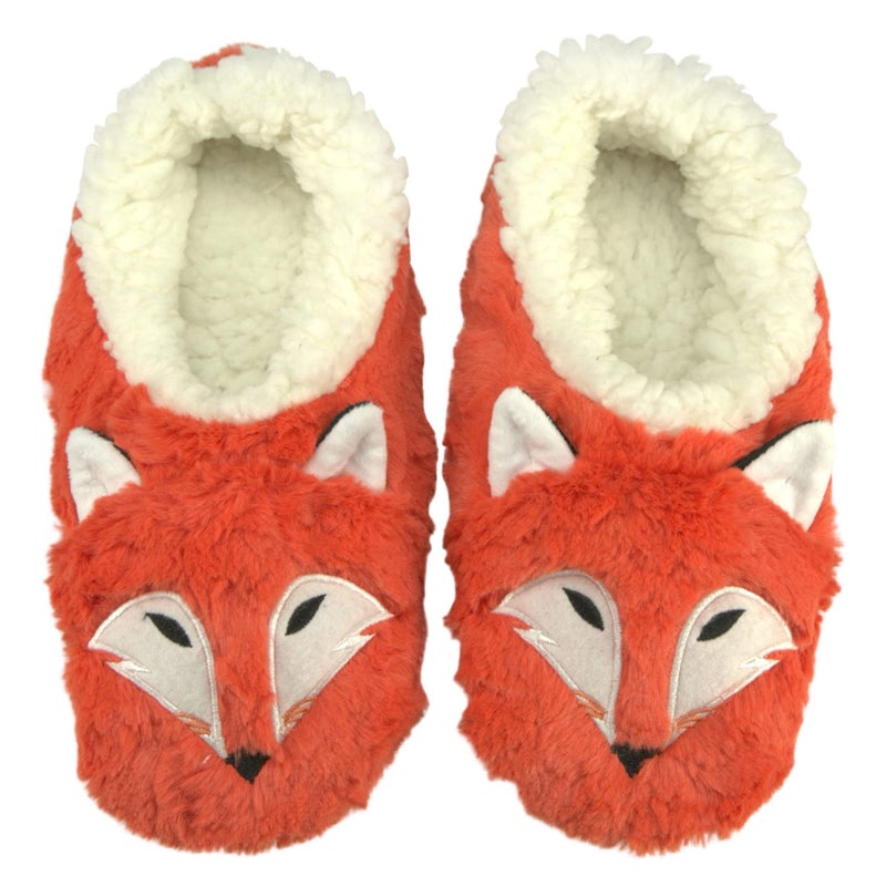 ooohyeah Womenâ€™s Fuzzy Cute Animal Slippers, Funny Cozy Non-Slip House Slippers for Women, Foxy, S - Image 1